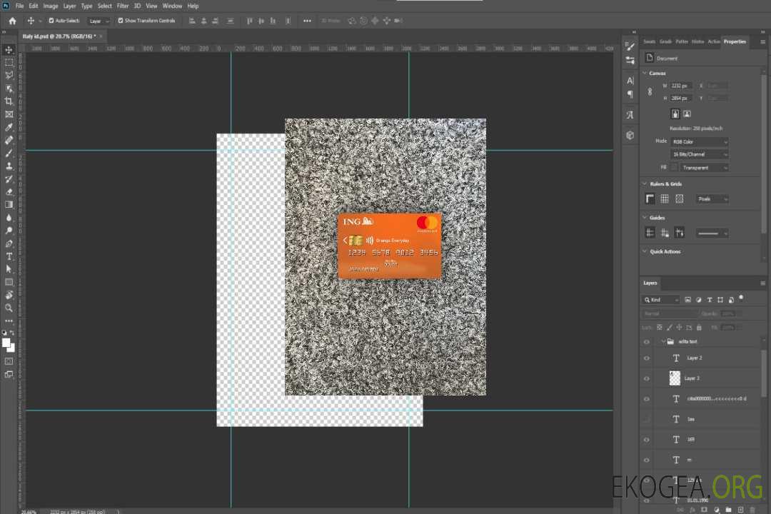 Pays , Bas ING Orange MasterCard photolook recto template